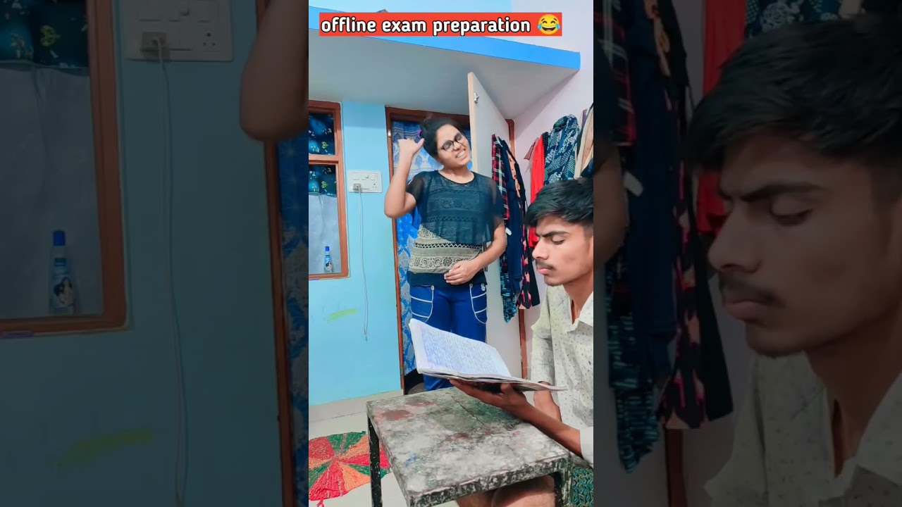 offline exam preparation😂😂 