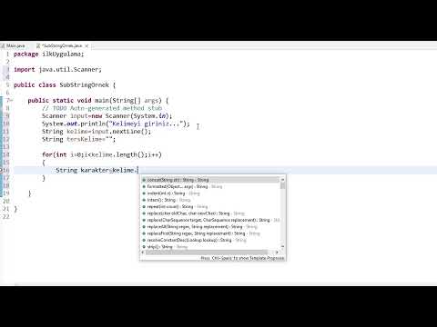 Java-Substring Metodu Kullanımı