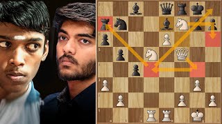 A Man Surprised is Half Beaten! || Praggnanandhaa vs Gukesh || Round 2 || FIDE Candidates (2024)