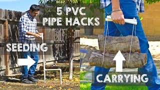 5 PVC Pipe Hacks in 2 Min