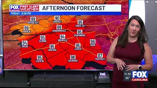 Heat intensifies along with severe storm chances