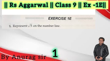Represent root 5 on the numbers line.