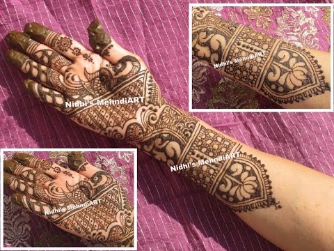 NEW Traditional Full Hand Bridal  Wedding Henna  Mehndi  