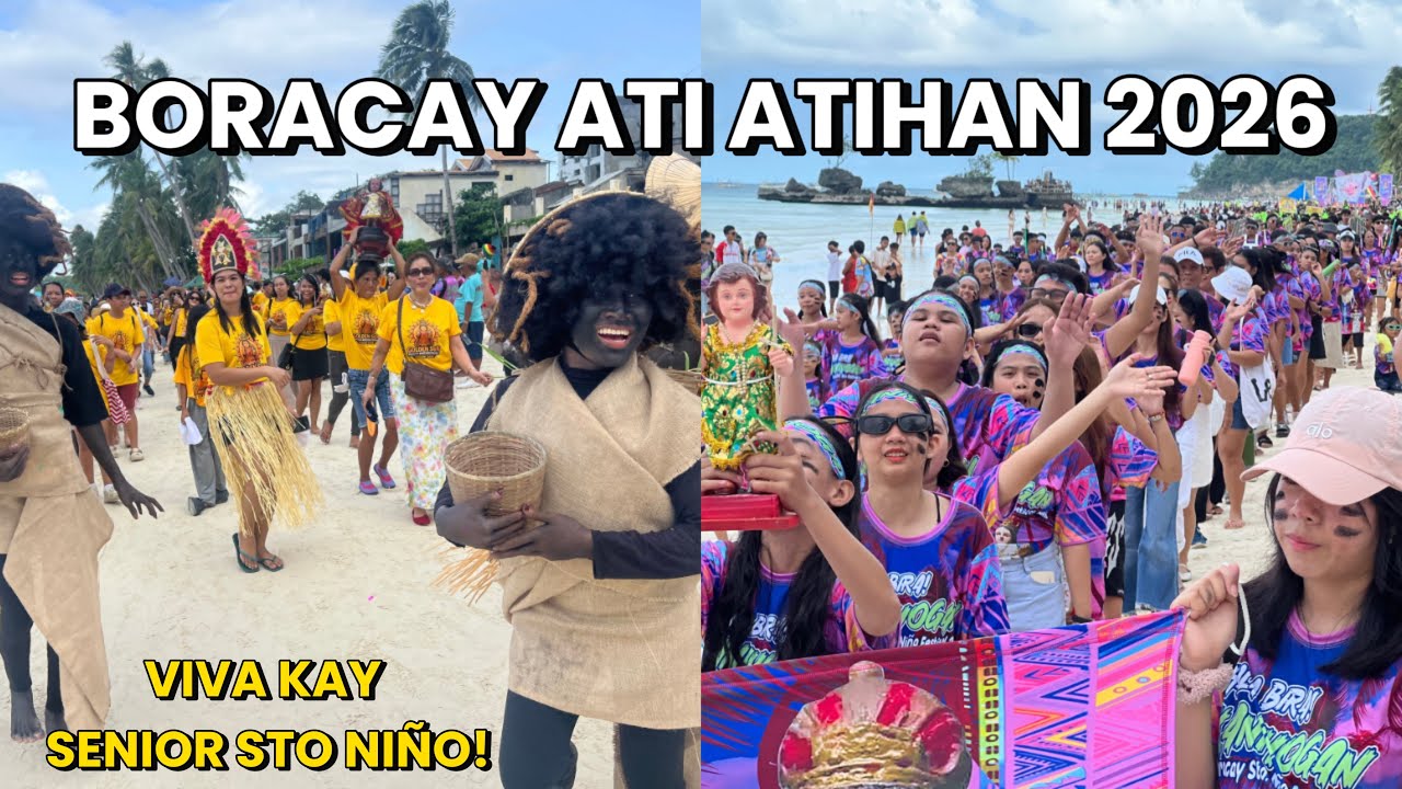 Look! BORACAY Philippines | Ati Atihan Festival 2026 | Highlights | White Beach | January 11 2026