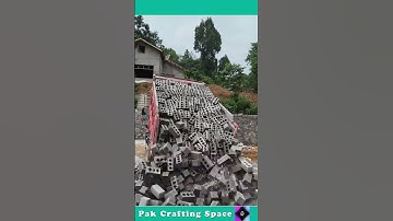 The Process Of Unloading Bricks From A Truck