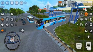 🚦European  Volvo 7900 Long Bus Simulator Gameplay in Semarang City screenshot 4