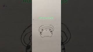 How To Draw A Cute Frog (Part 2) #shorts #cute #frog #drawing #simple #mushroom