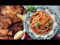 Pasta and Chicken Cutlets