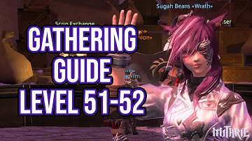 FFXIV 3.0 0651 Gathering Guide Level 51 to 52