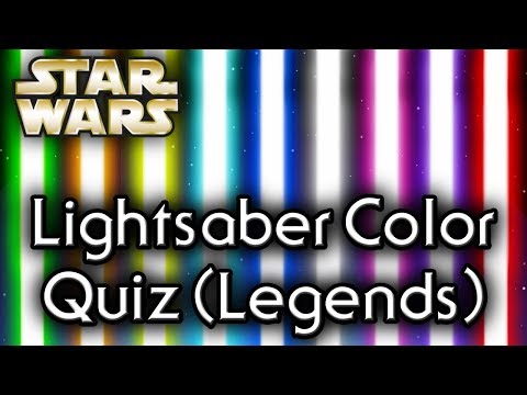 Find out YOUR lightsaber COLOR! (Legends) - Star Wars Quiz