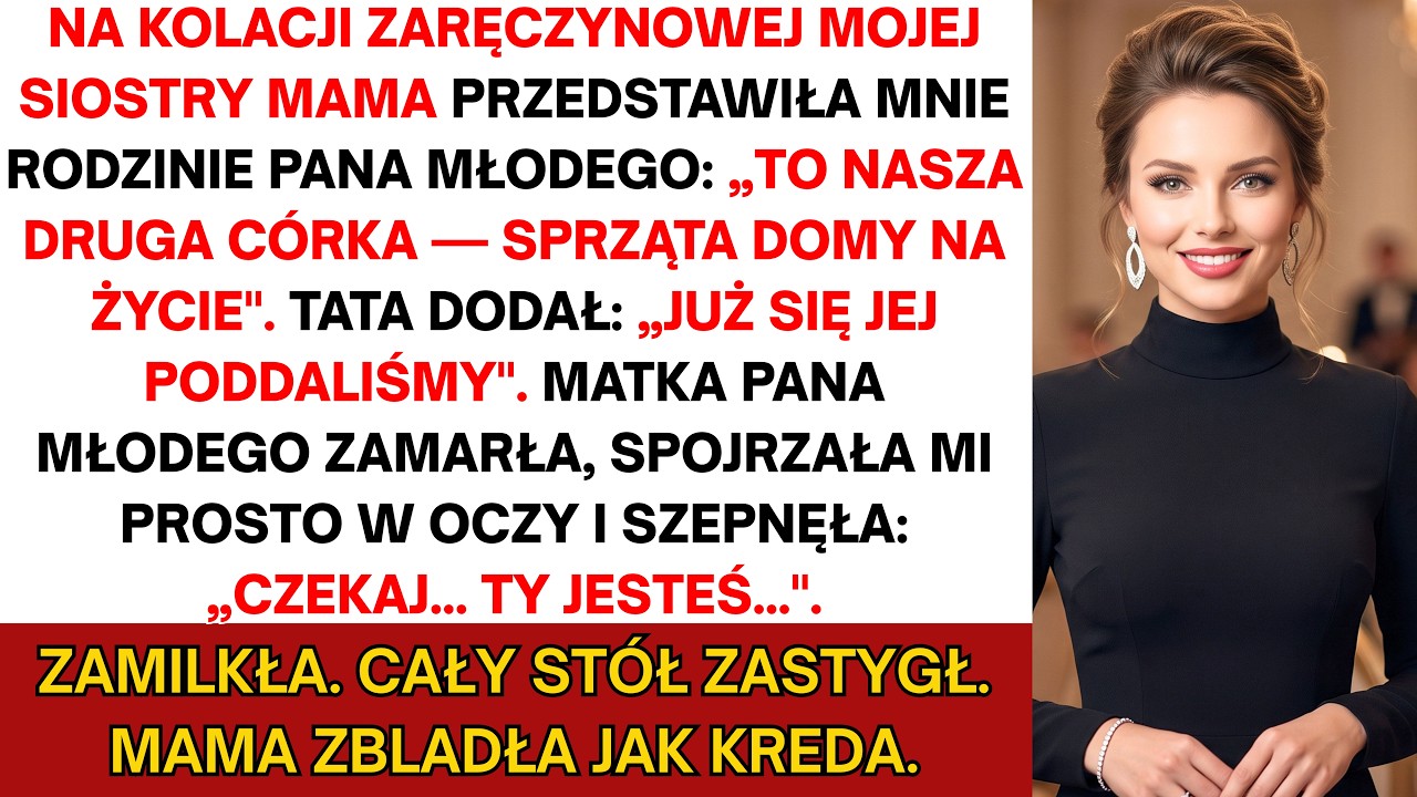 Zatrzymałam się na jednej z tych rodzinnych kolacji, na których nikogo nie obchodzi, co u ciebie słychać. W sobotę, na zaręczynach mojej młodszej siostry, własna matka przedstawiła mnie rodzinie...