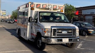 Chicago fire department ambulance 63 *spare* returning