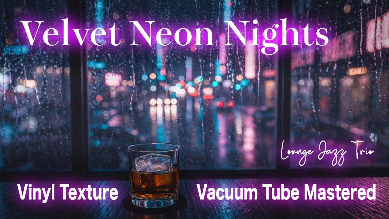 🥃【Full Album】都市霓虹｜半小時極致黑膠感真空管爵士｜《Velvet Neon Nights》全新專輯｜深沉重低音．微醺窗邊時光．Analog Urban Lounge Jazz