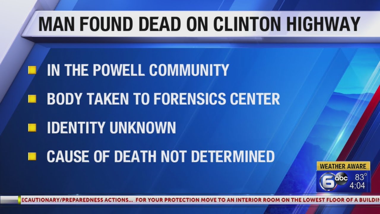 Man found dead on Clinton Highway in Knox County - YouTube