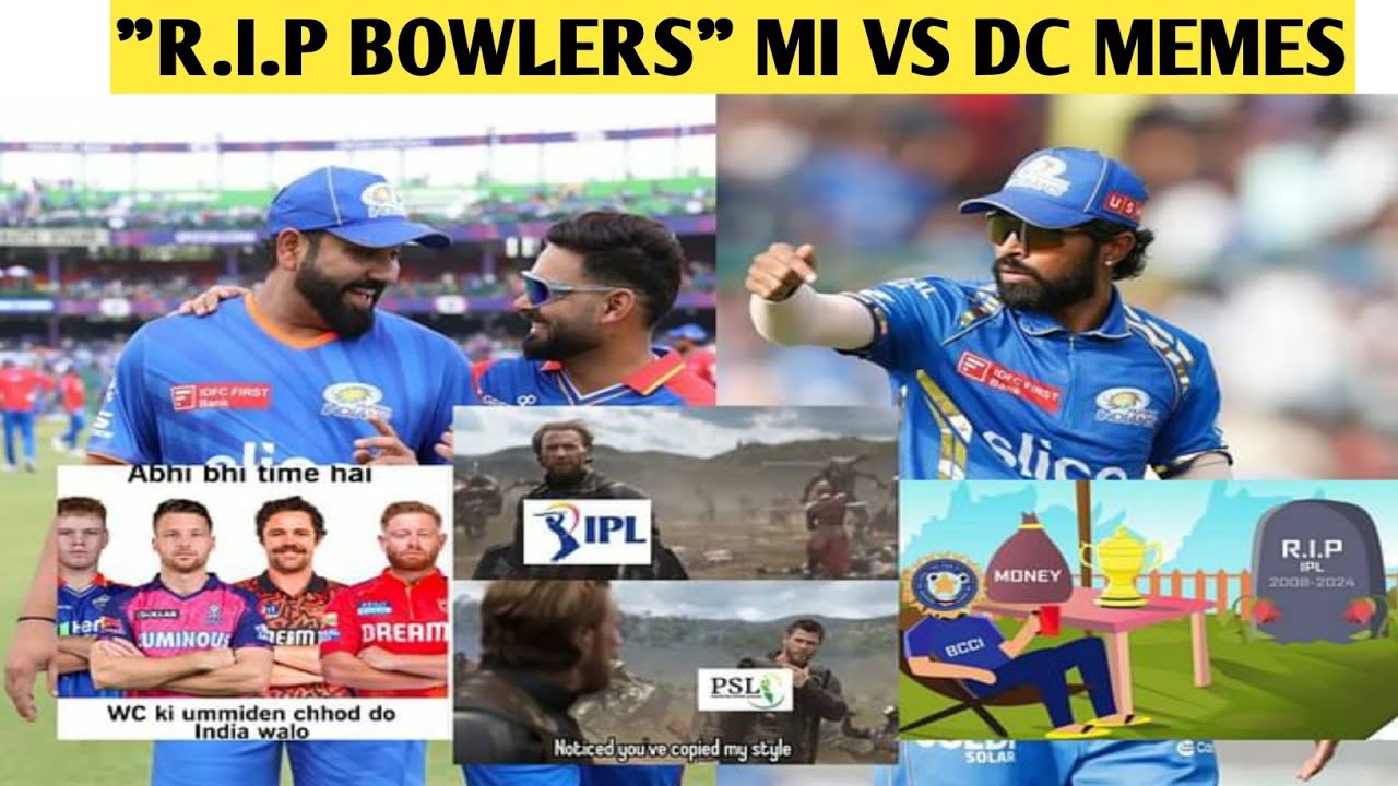 MI VS DC HIGHSCORE MEMES 2024||