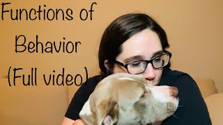 Functions of Behavior (full video)
