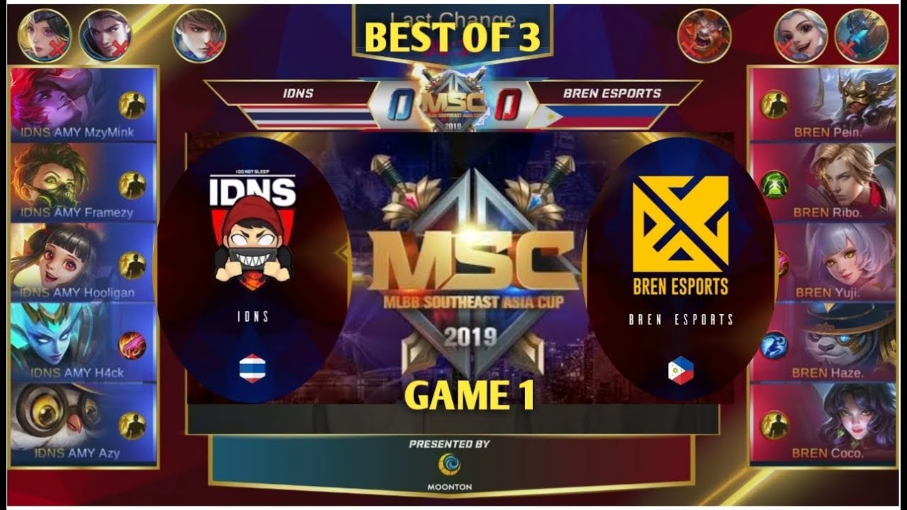 IDNS VS BREN ESPORTS GAME 1 - MSC 2019 GROUP STAGE