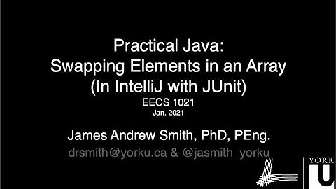 Practical Java: Swapping Elements in an Array (in IntelliJ)