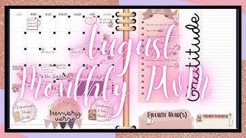 Digital Planning | August Monthly PWM