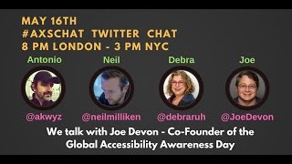 AXSChat with Joe Devon.Co-Founder of the Global Accessibility Awareness Day