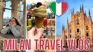 A romantic weekend in Milan, Italy 🇮🇹🍦🍕 Dolce vita, ice cream, bookshops (no talk) Cozy travel vlog