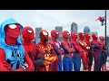 What if 10 spiderman in 1 house   hey all superhero  go to trainning nerf gun 