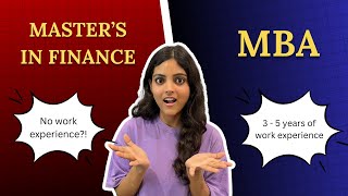 Master's in Finance vs. MBA | Which One Should You Choose and How?