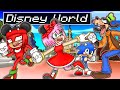 Amy & Knuckles' LIFE in Minecraft DISNEY WORLD - Sonic Minecraft Stories