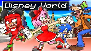 Amy & Knuckles' LIFE in Minecraft DISNEY WORLD  Sonic Minecraft Stories