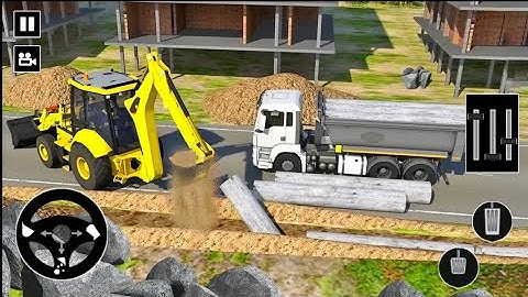 Real City construction simulator games construction excavator game #constructionsimulator