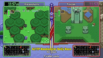 No Logic Mar 31 2022. ALTTP Randomizer Daily Race