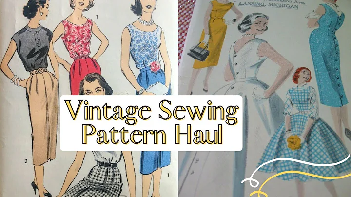 Authentic Vintage Sewing Pattern Haul From 1940s-1960s