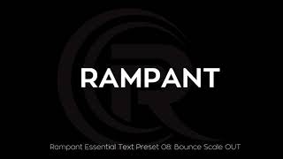 Rampant Essential Text Presets for Adobe Premiere Pro