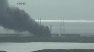 NASA video of SpaceX explosion