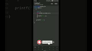 C programme to print alphabets | #shorts #c #tutorial