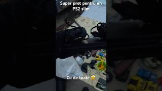 PS2 slim cu alimentator, cablu tv si doua controllere la 50 lei. Oferta de neratat! Achizitia zilei