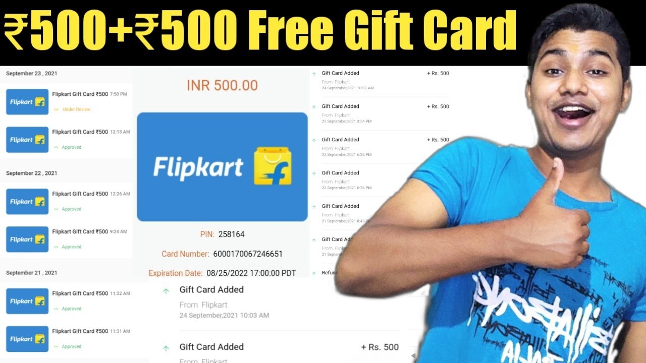 Flipkart Gift Card Voucher Number and Pin Free - wide 1