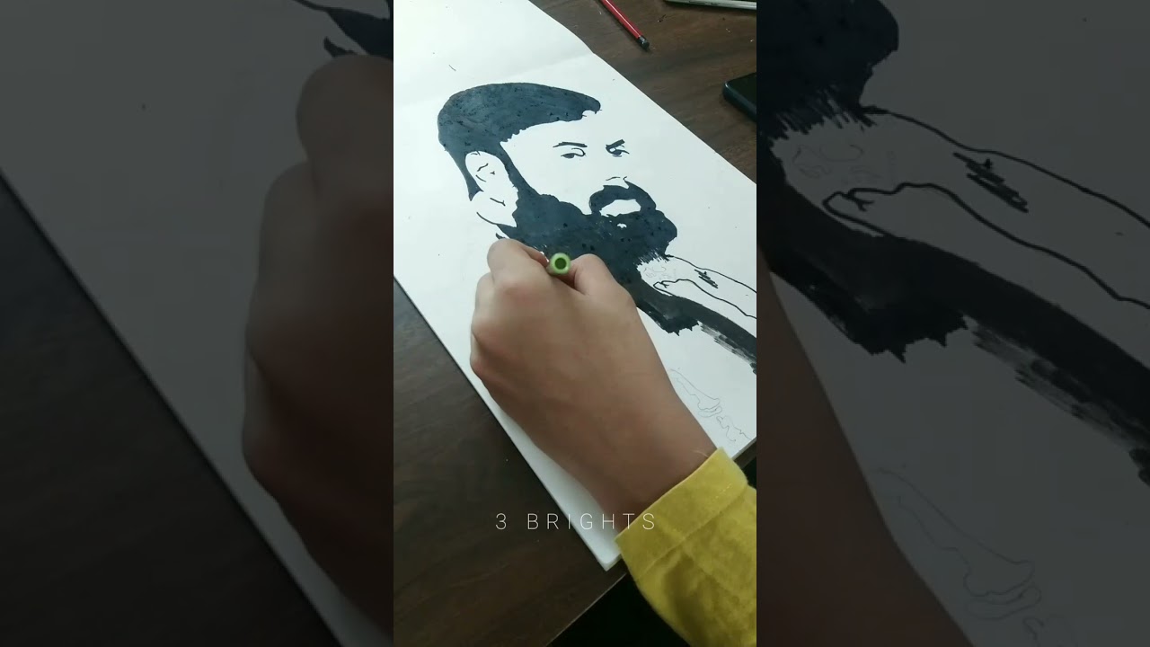 Mammootty Whatsapp status Stencil art YouTube