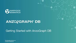 Getting Started with AnzoGraph DB
