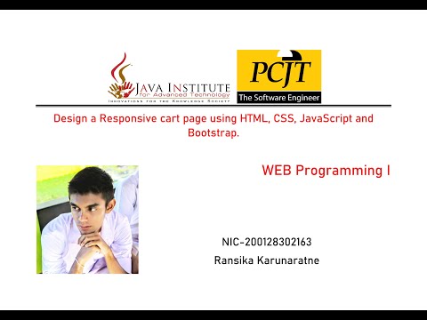27 | Design a Responsive cart page using HTML, CSS, JavaScript and Bootstrap
