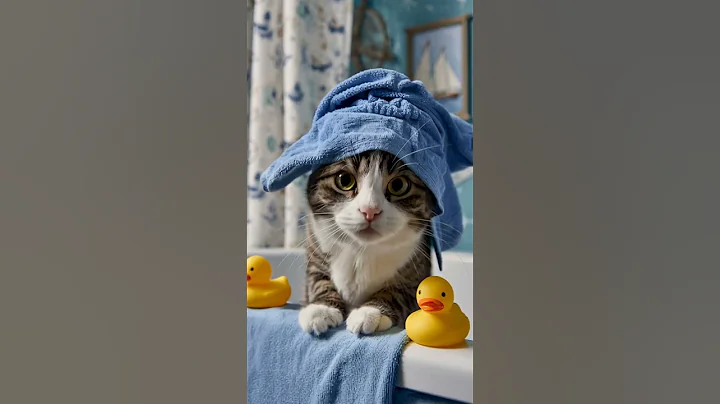 Video 10932321: cute cat bathtub, cat cute adorable, happy cat cute