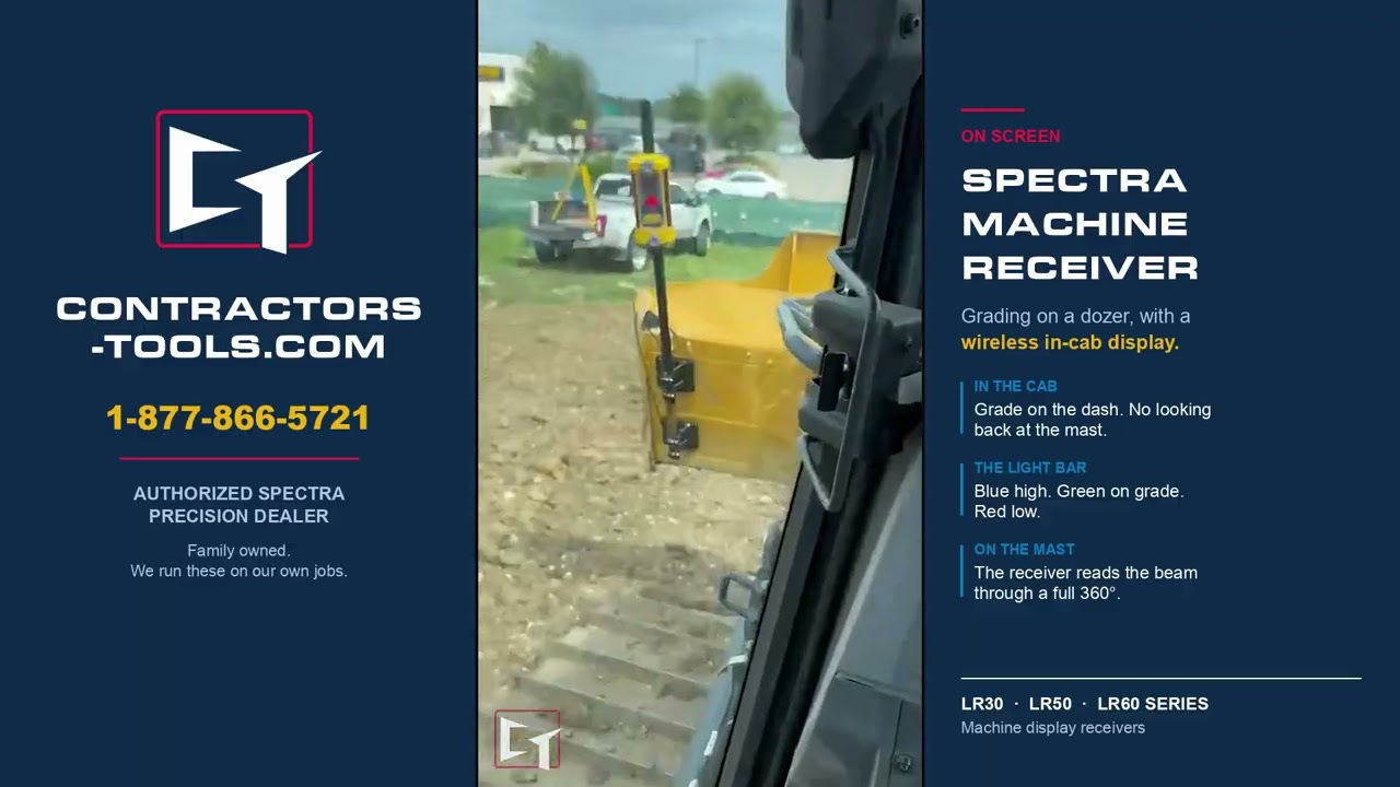Video: Spectra Machine Receiver on a Dozer - Wireless In-Cab Display (RD20)
