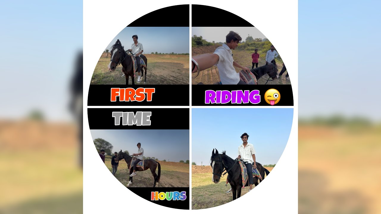 Trying Horse Riding for the First Time—SO SCARY but FUN!”😂😁 //First Time Try Kiya Hoursh Ride 😱😂😁