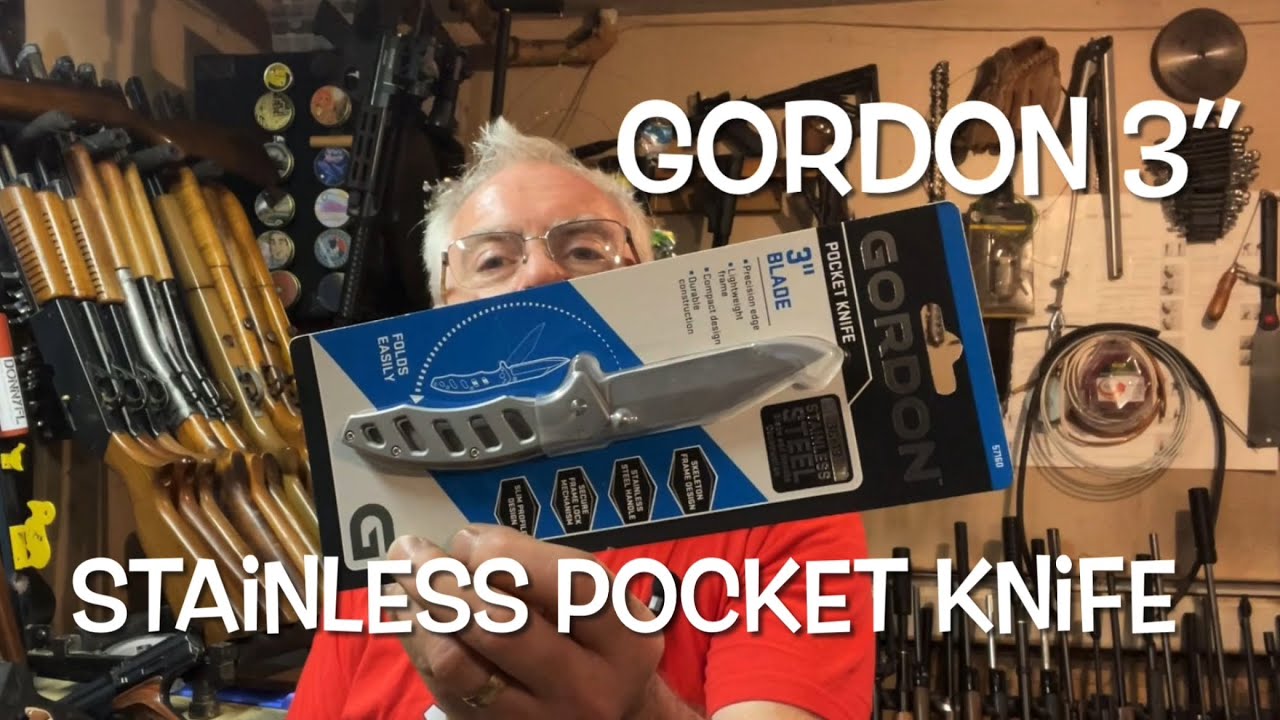Gordon 3” stainless pocket knife from Harbor Freight. Sweet little