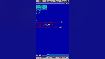 Add two no program in c language | turbo cpp | BCA 1 semester | c programing