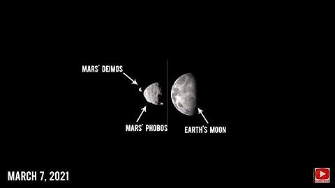 Perseverance Rover captured Mars’ Moon (Phobos/Deimos) and Sun on March 7, 2021 1080p/4K