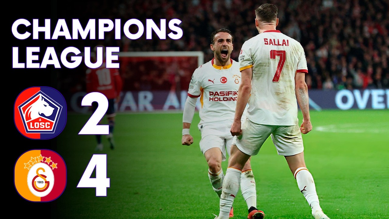 Lille vs Galatasaray | 2-4 | Highlights | UEFA Champions League 2026/27