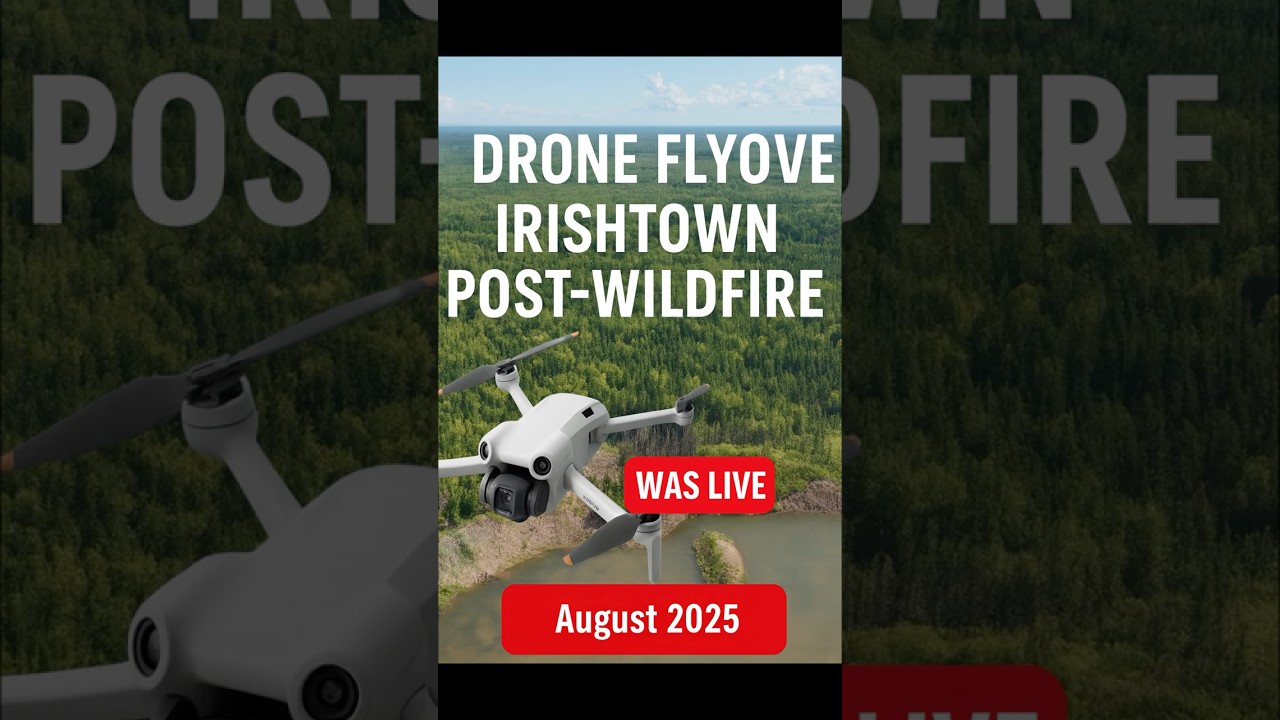 🔥Irishtown Wildfire 2025: Nature’s Devastation from the Sky