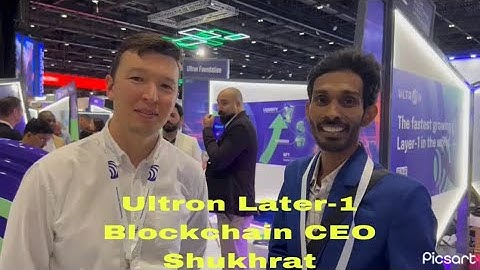 Ultron the Fastest Growing Layer-1 Blockchain CEO Shukhrath ♻️✅