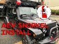 AEV Snorkel Install on a Jeep JKU with Gobi Rack